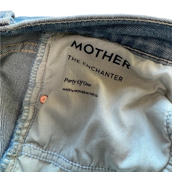 MOTHER The Enchanter High Rise Wide Leg Jeans Party of One Anthropologie Size 29 - Picture 9 of 14
